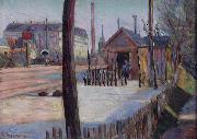 Paul Signac Railway junction near Bois-Colombes oil painting on canvas